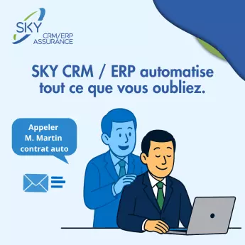 SKY CRM | Logiciel Assurance | Logiciel courtier en assurance | Progiciel : SKY CRM