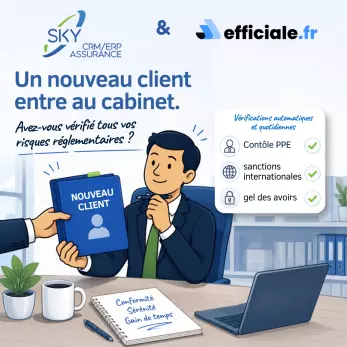 SKY CRM | Logiciel Assurance | Logiciel courtier en assurance | Progiciel : SKY CRM