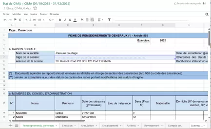 SKY CRM Interface logiciel CRM pour courtier en assurance Afrique zone CIMA conformité ARCA