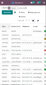 SKY CRM Module comptabilité analytique ventilation quittances logiciel courtier assurance grossiste